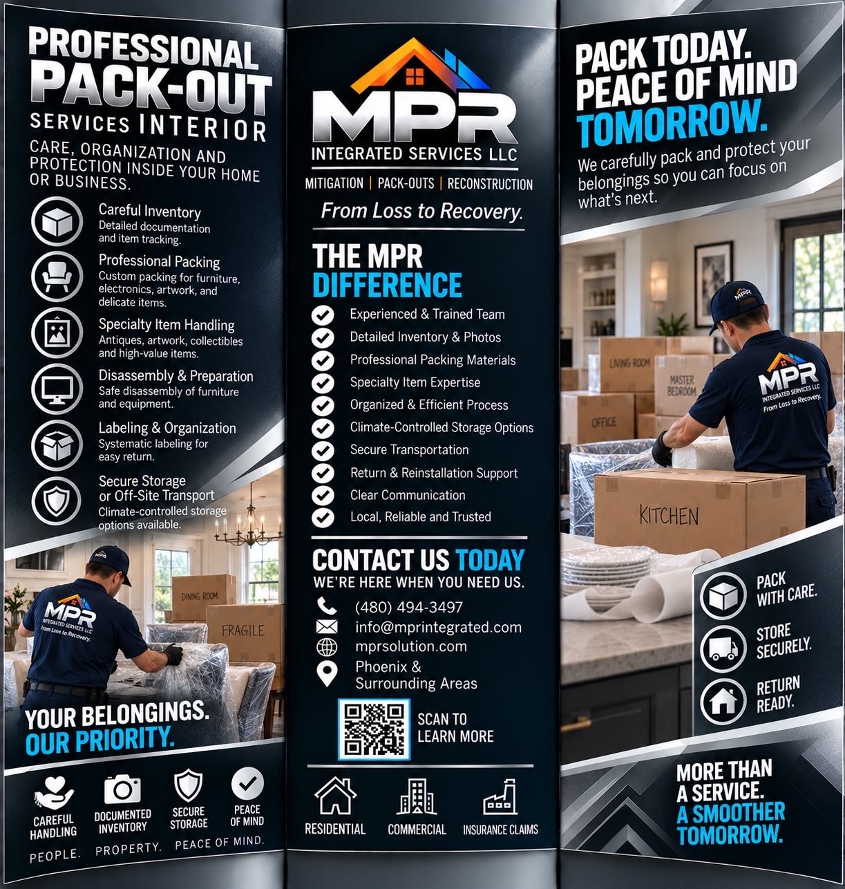 MPR Pack-Outs — Care, organization and protection