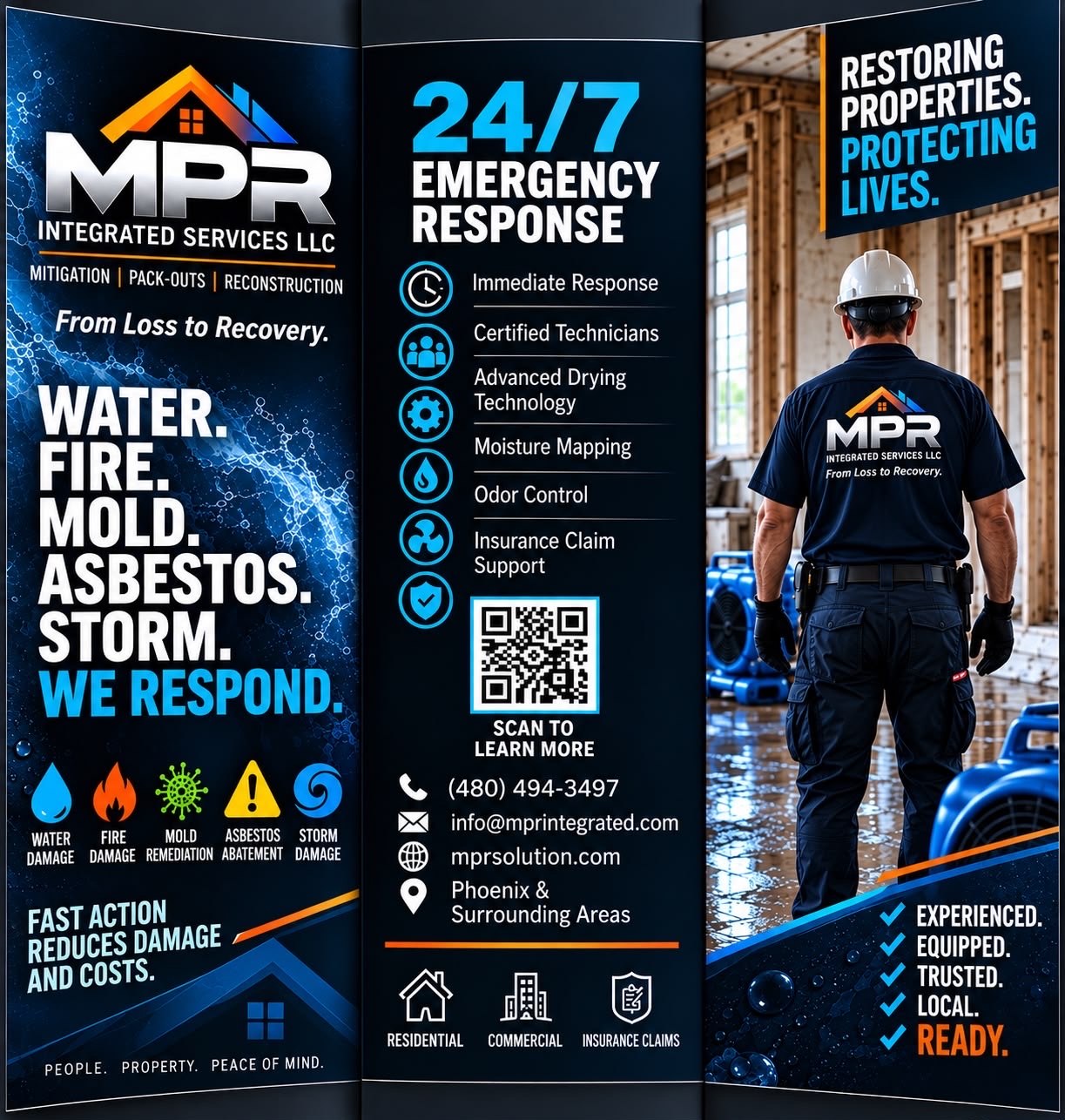 MPR — Water, Fire, Mold, Asbestos, Storm. We respond.